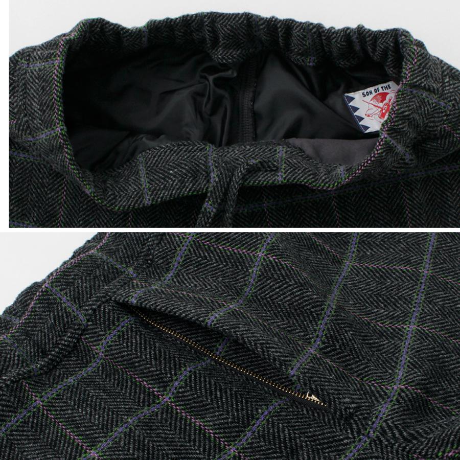 SON OF THE CHEESE（サノバチーズ） イージー チェックパンツ / イージーパンツ 総ゴム メンズ Easy Check Pant | SON OF THE CHEESE | 09