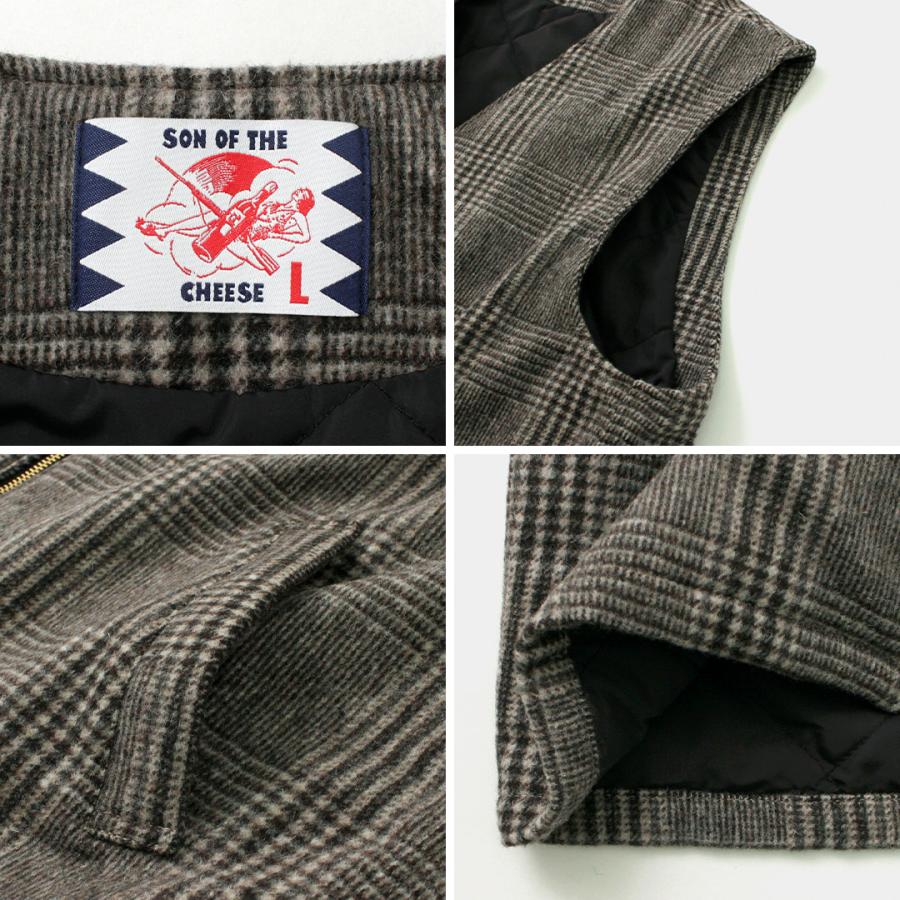 SON OF THE CHEESE（サノバチーズ） チェック ウールベスト / アウター チェック メンズ Check Wool Vest | SON OF THE CHEESE | 11