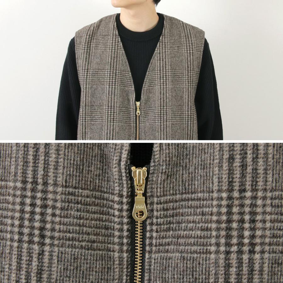 SON OF THE CHEESE（サノバチーズ） チェック ウールベスト / アウター チェック メンズ Check Wool Vest | SON OF THE CHEESE | 07