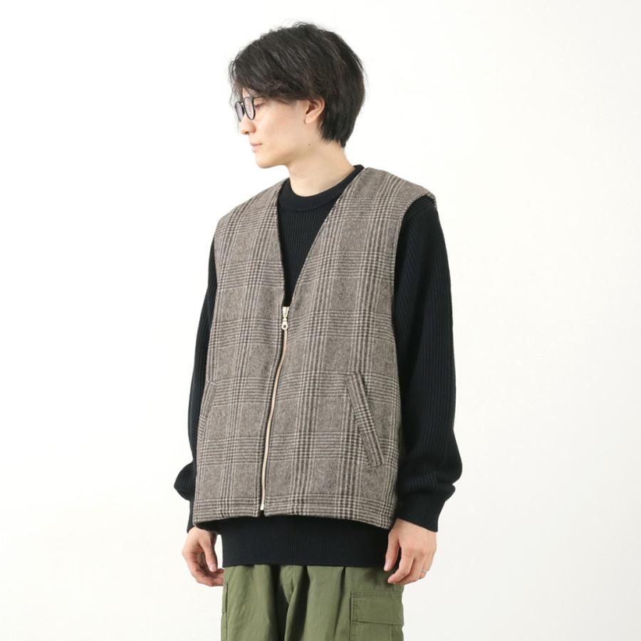 SON OF THE CHEESE（サノバチーズ） チェック ウールベスト / アウター チェック メンズ Check Wool Vest | SON OF THE CHEESE | 09