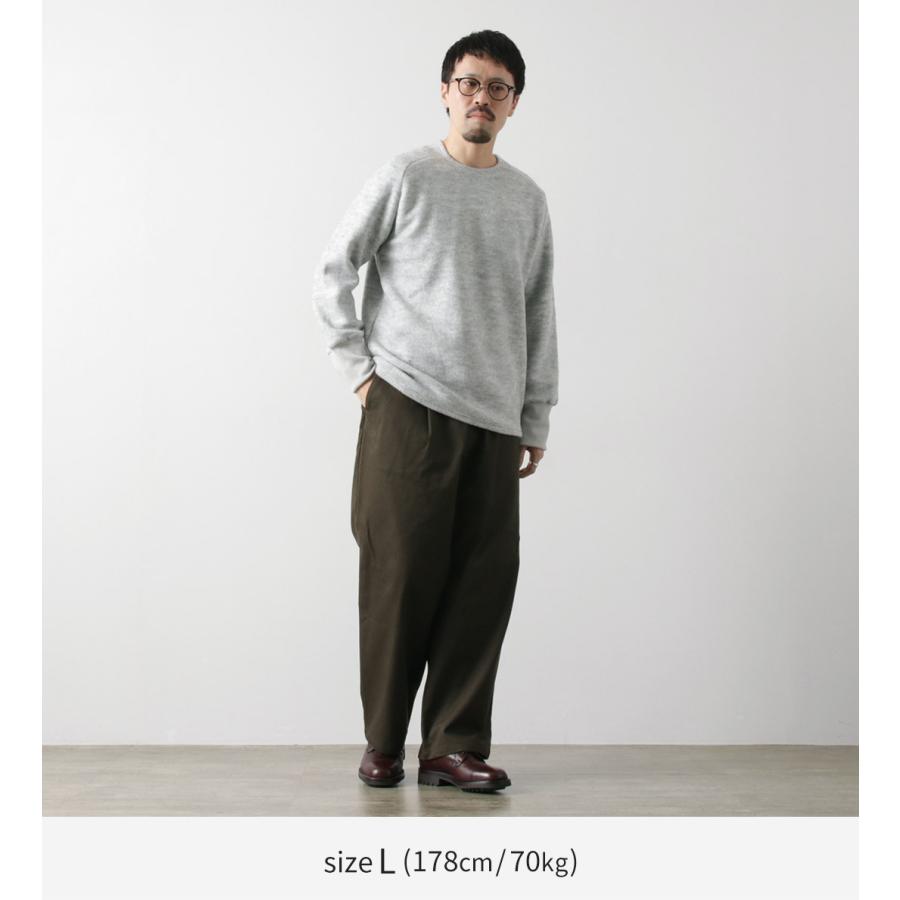 RE MADE IN TOKYO JAPAN（アールイー） ソフトエアーパイル ウォーム ニット / メンズ 長袖 ラグランスリーブ 無地 日本製 | Re made in tokyo japan | 06