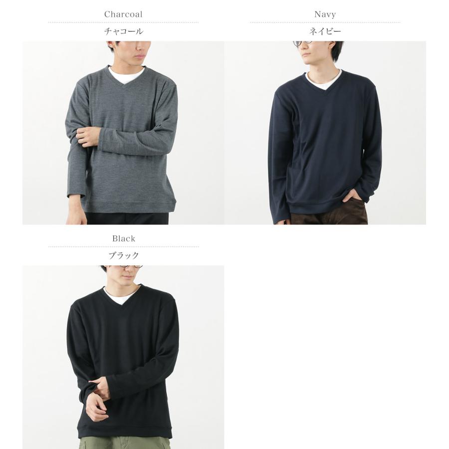 RE MADE IN TOKYO JAPAN（アールイー） ドレスウールニット Vネック / メンズ トップス 長袖 | Re made in tokyo japan | 04