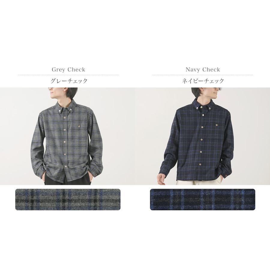 RE MADE IN TOKYO JAPAN（アールイー） クラフトウール チェック CPO ボタンダウンシャツ | Re made in tokyo japan | 03