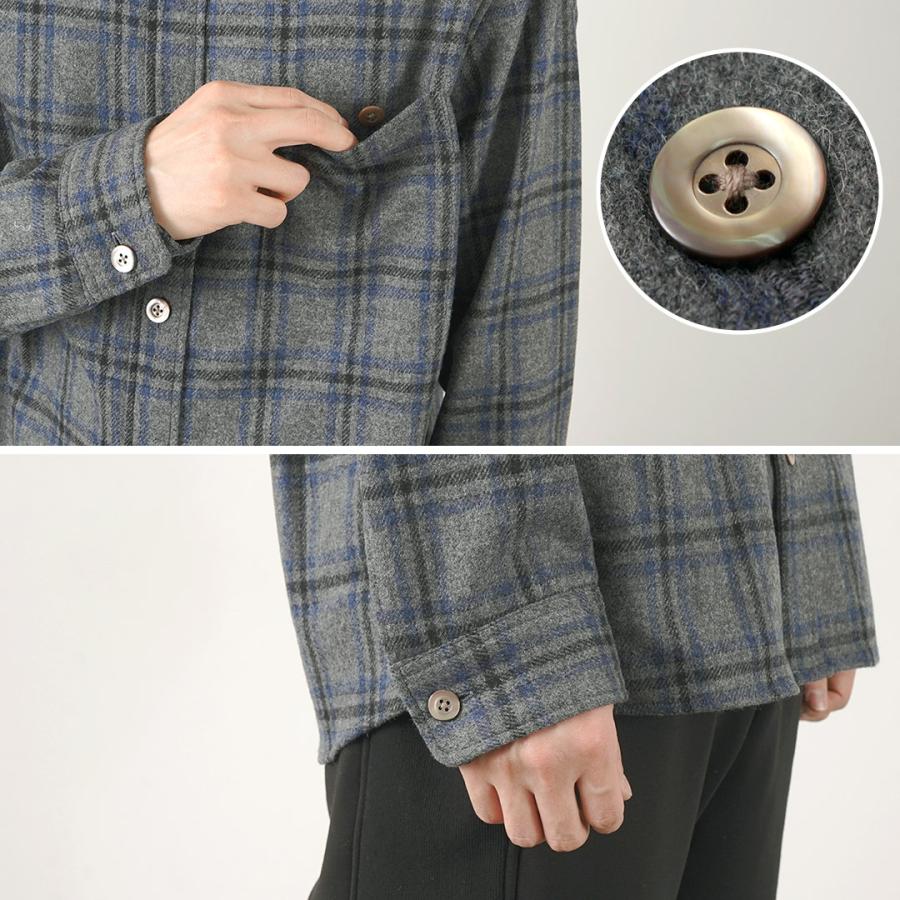 RE MADE IN TOKYO JAPAN（アールイー） クラフトウール チェック CPO ボタンダウンシャツ | Re made in tokyo japan | 09