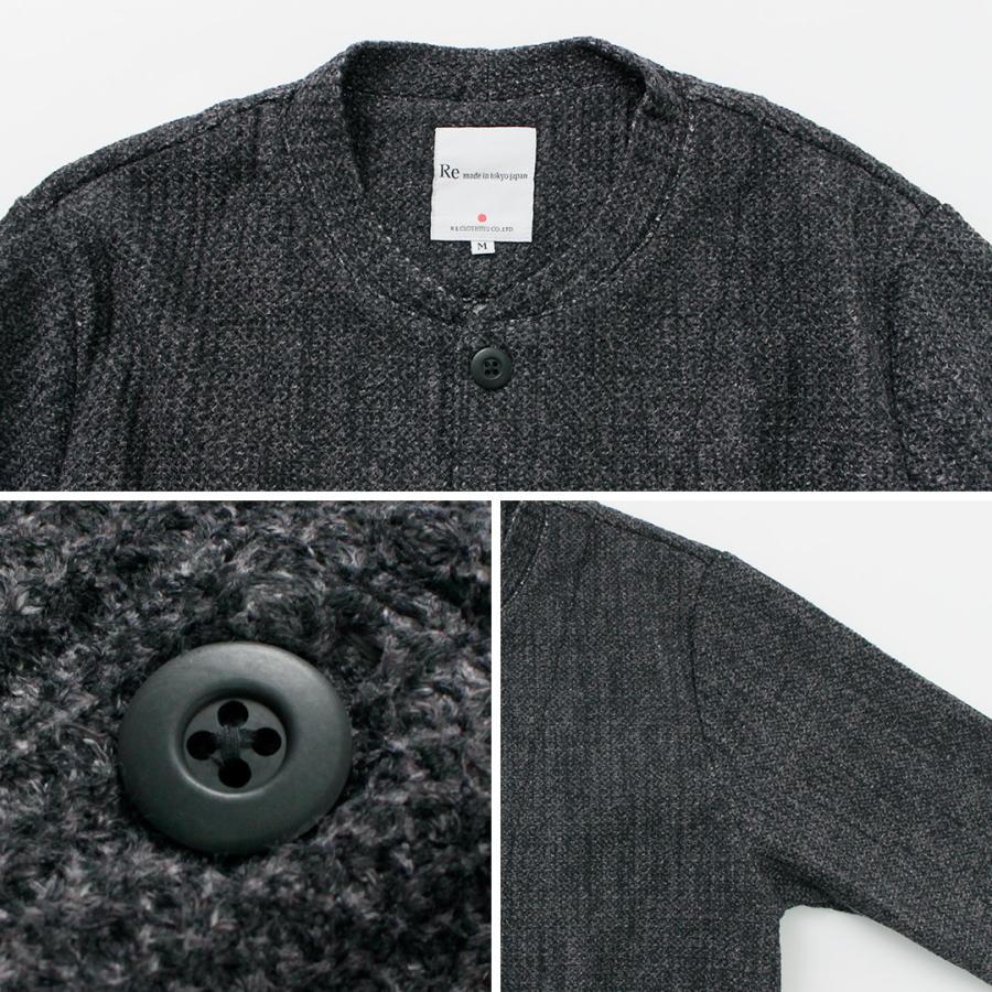 RE MADE IN TOKYO JAPAN（アールイー） グレンチェック フリース カーディガン / メンズ トップス 長袖 羽織 日本製 シンプル | Re made in tokyo japan | 16