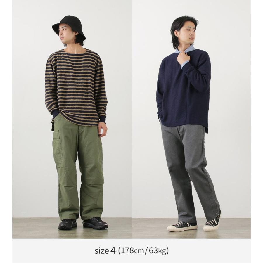 TIEASY（ティージー） 別注 オリジナル リバース ボートネック / Tシャツ 長袖 カットソー ロンT バスクT | TIEASY | 08