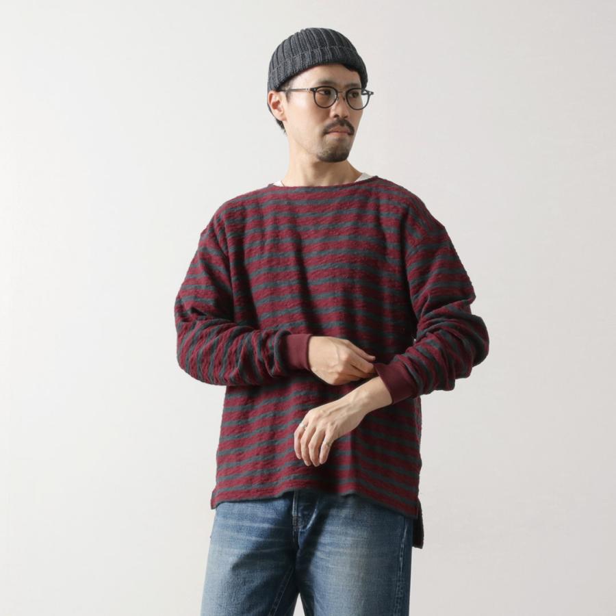 TIEASY（ティージー） 別注 オリジナル リバース ボートネック / Tシャツ 長袖 カットソー ロンT バスクT | TIEASY | 13