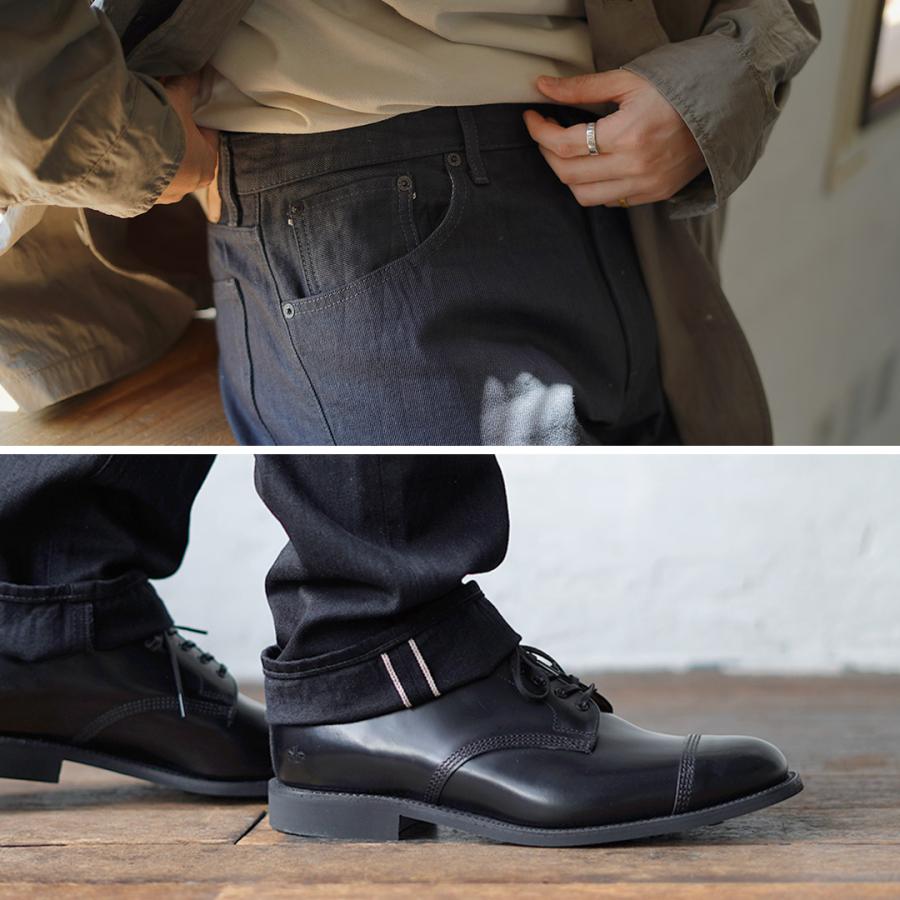 JAPAN BLUE JEANS（ジャパンブルージーンズ） 別注 スノッブ 12oz セルヴィッチ ストレートジーンズ J301 / ブラックデニム | JAPAN BLUE JEANS | 11