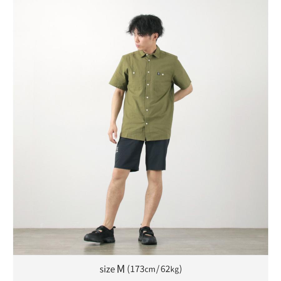 HAGLOFS ホグロフス ウインドシェルTeeショートスリーブ メンズM新品 HAGLOFS（ホグロフス） キュリアス ヘンプ ショートスリーブ シャツ