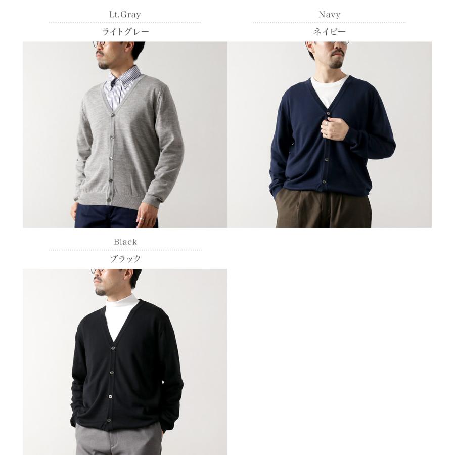 MOONCASTLE（ムーンキャッスル） エクストラファインメリノウール カーディガン / メンズ 羽織 ライトアウター | MOONCASTLE | 04