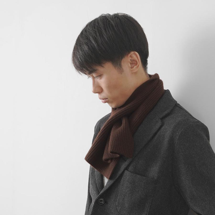 【旧商品】MOONCASTLE（ムーンキャッスル） カシミヤ ショートマフラー / スカーフ 無地 メンズ | MOONCASTLE | 06