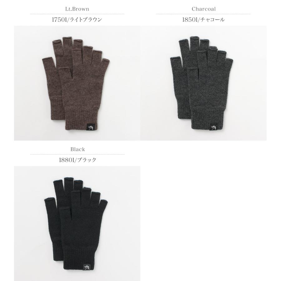 MOONCASTLE（ムーンキャッスル） 別注 プレーンステッチ カシミア ハーフフィンガー グローブ | MOONCASTLE | 04