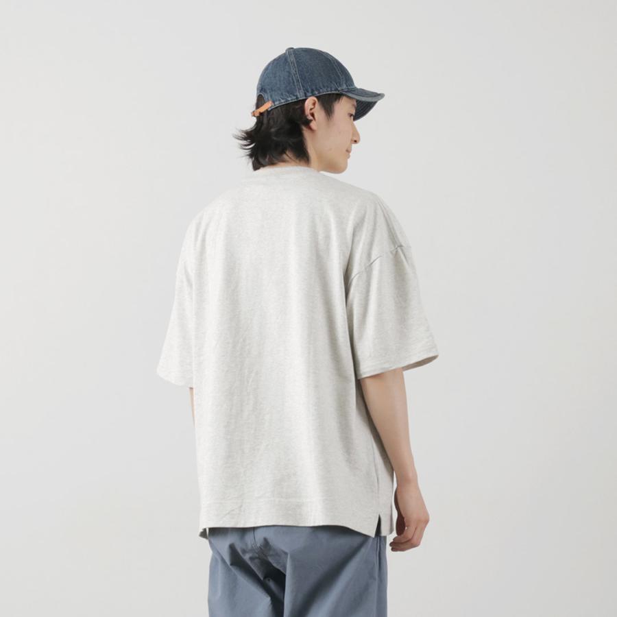 GOHEMP（ゴーヘンプ） ワイド スリット Tシャツ ヘザー / メンズ レディース ユニセックス トップス 半袖 プリント ポケットT | GOHEMP | 14