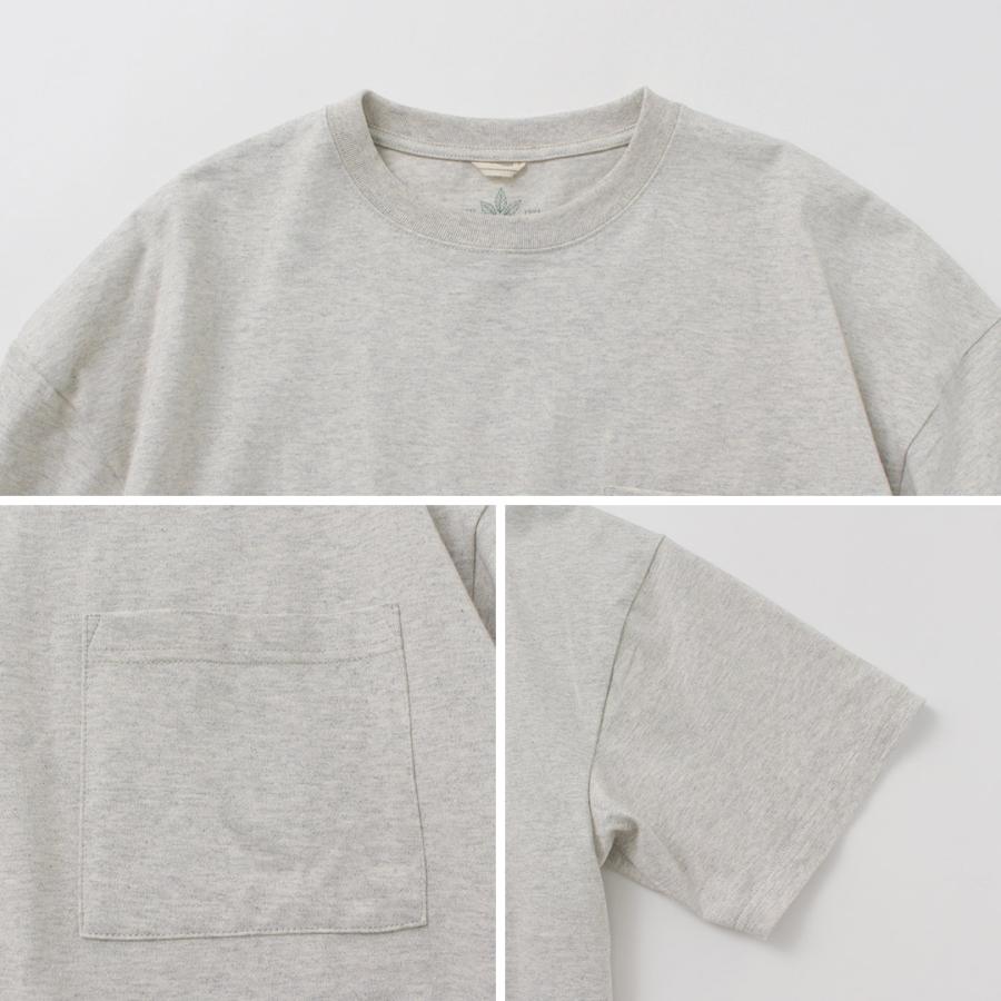GOHEMP（ゴーヘンプ） ワイド スリット Tシャツ ヘザー / メンズ レディース ユニセックス トップス 半袖 プリント ポケットT | GOHEMP | 15