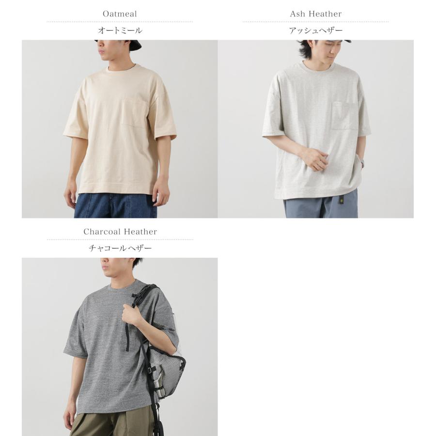 GOHEMP（ゴーヘンプ） ワイド スリット Tシャツ ヘザー / メンズ レディース ユニセックス トップス 半袖 プリント ポケットT | GOHEMP | 04