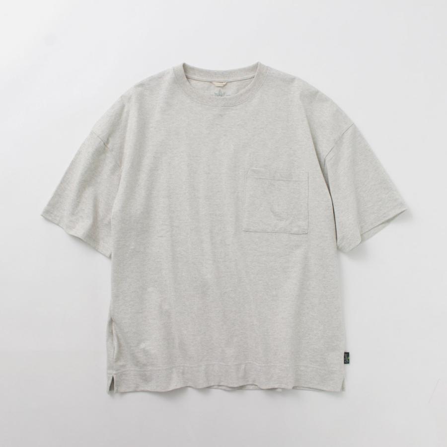 GOHEMP（ゴーヘンプ） ワイド スリット Tシャツ ヘザー / メンズ レディース ユニセックス トップス 半袖 プリント ポケットT | GOHEMP | 05