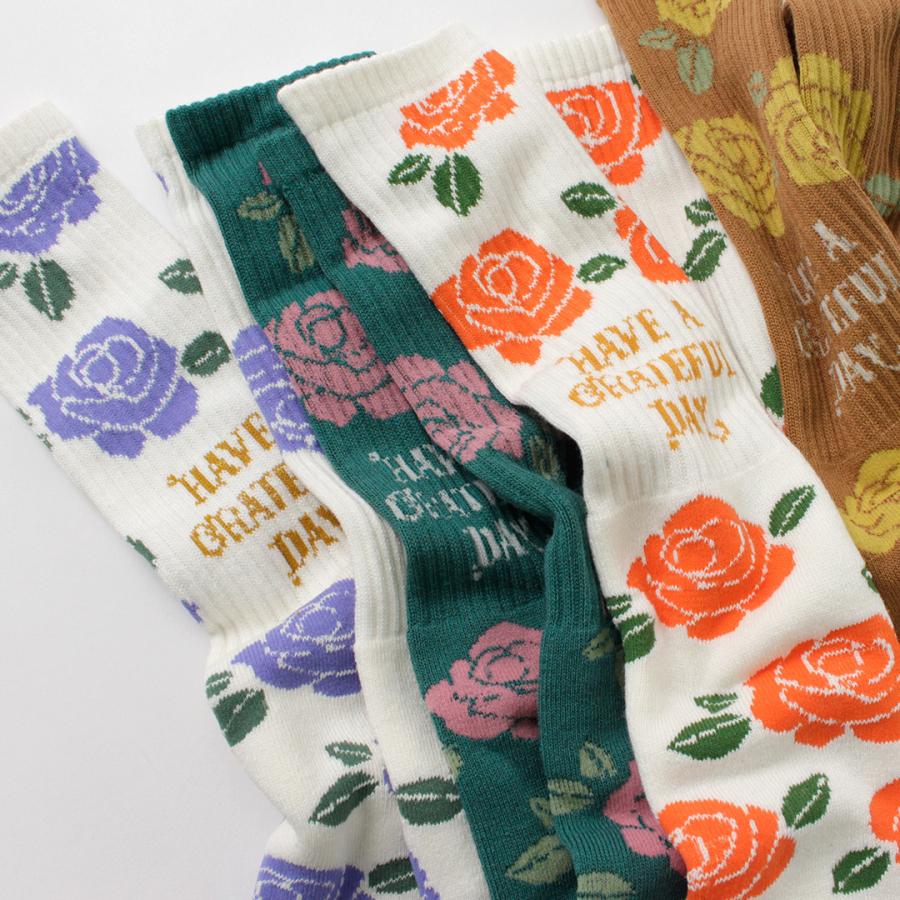 HAVE A GRATEFUL DAY（ハブアグレイトフルデイ） クルーソックス フラワー / 2パック 靴下 ハイソックス | HAVE A GRATEFUL DAY | 05