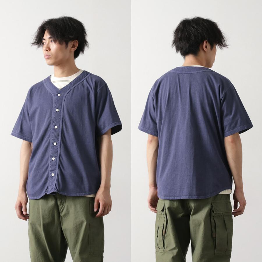 GOOD ON（グッドオン） カラー別注 ベースボールシャツ / メンズ 製品染め 半袖 コットン 綿 BASEBALL SHIRT | GOOD ON | 13