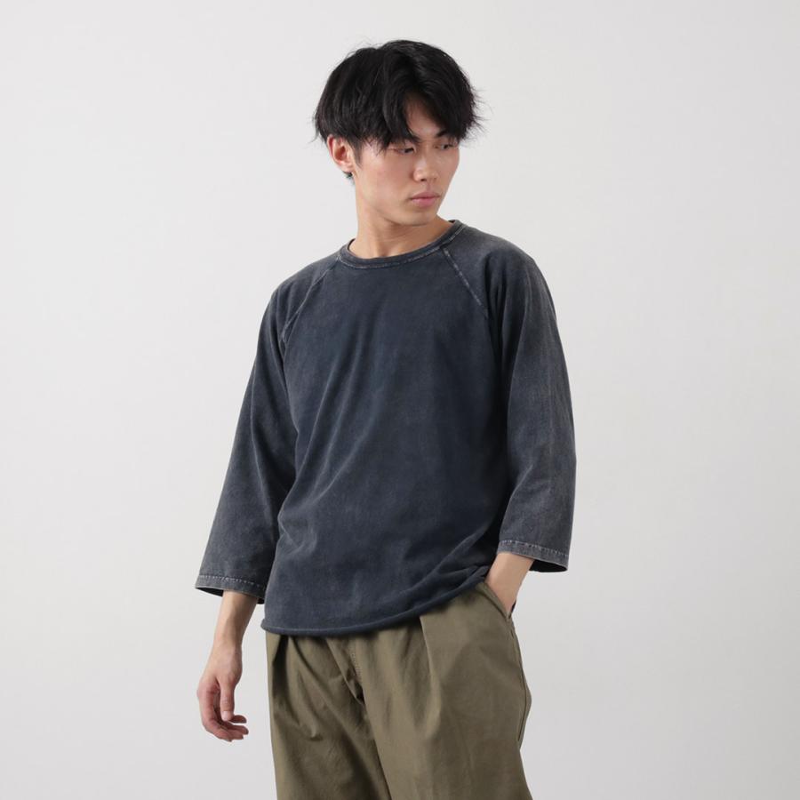 GOOD ON（グッドオン） ヴィンテージダイ ベースボールTシャツ / メンズ トップス 7分袖 ラグランスリーブ | GOOD ON | 10