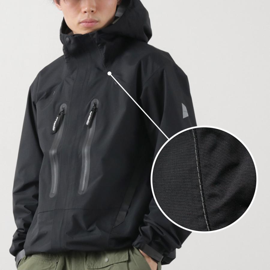 AND WANDER（アンドワンダー） 2.5レイヤー ハイカー レインジャケット / メンズ 防水 透湿 撥水 登山 アウトドア | and wander | 12