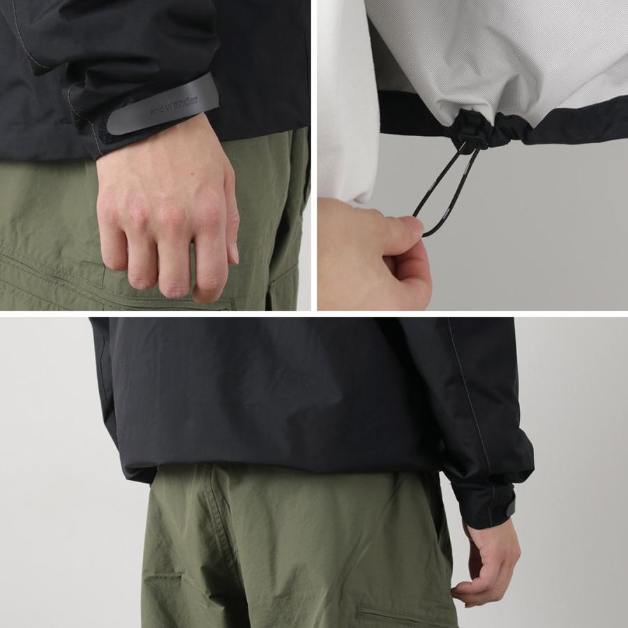 AND WANDER（アンドワンダー） 2.5レイヤー ハイカー レインジャケット / メンズ アウター 防水 透湿 撥水 登山 アウトドア 羽織 | and wander | 14
