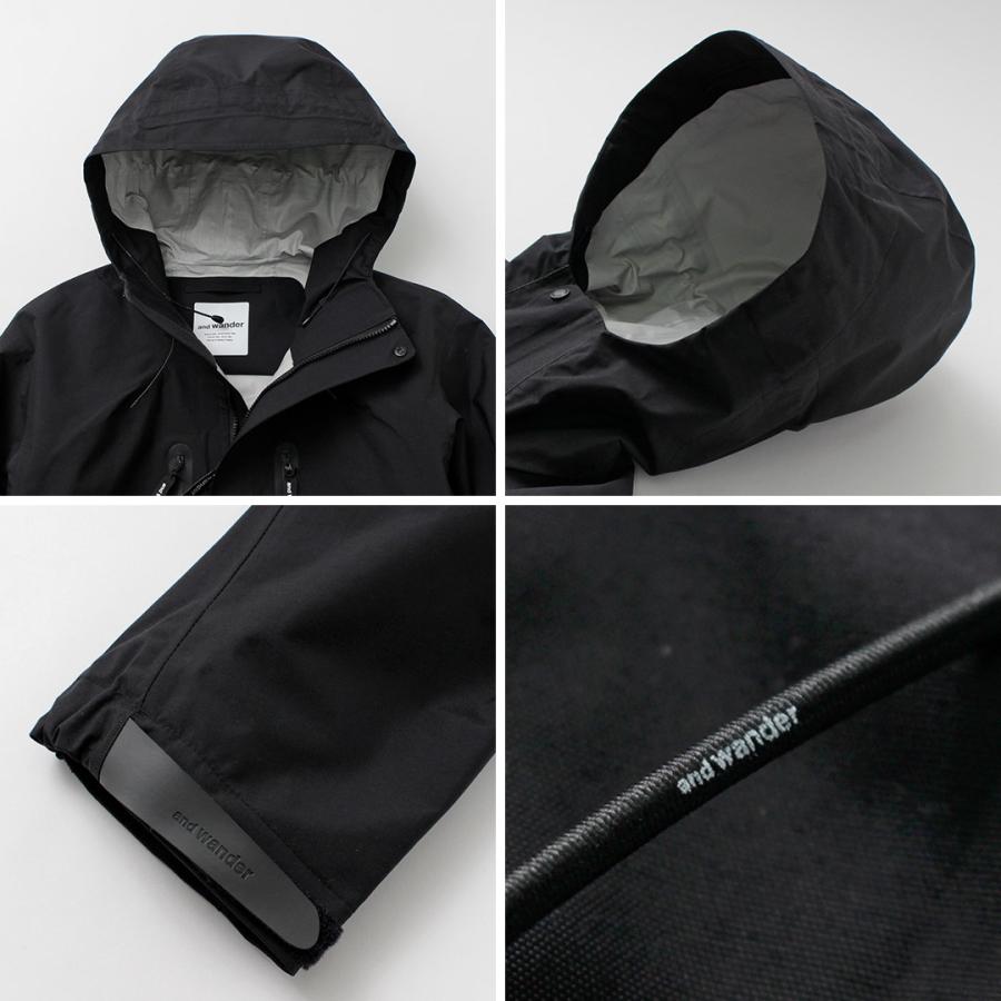 AND WANDER（アンドワンダー） 2.5レイヤー ハイカー レインジャケット / メンズ 防水 透湿 撥水 登山 アウトドア | and wander | 17