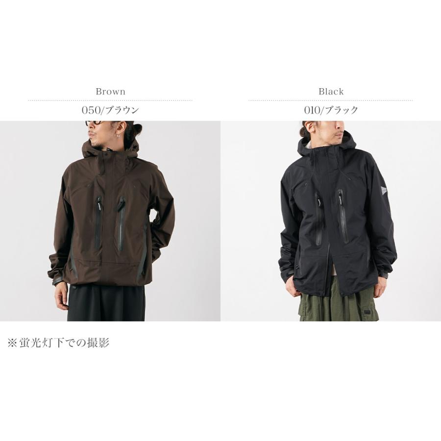 AND WANDER（アンドワンダー） 2.5レイヤー ハイカー レインジャケット / メンズ 防水 透湿 撥水 登山 アウトドア | and wander | 03