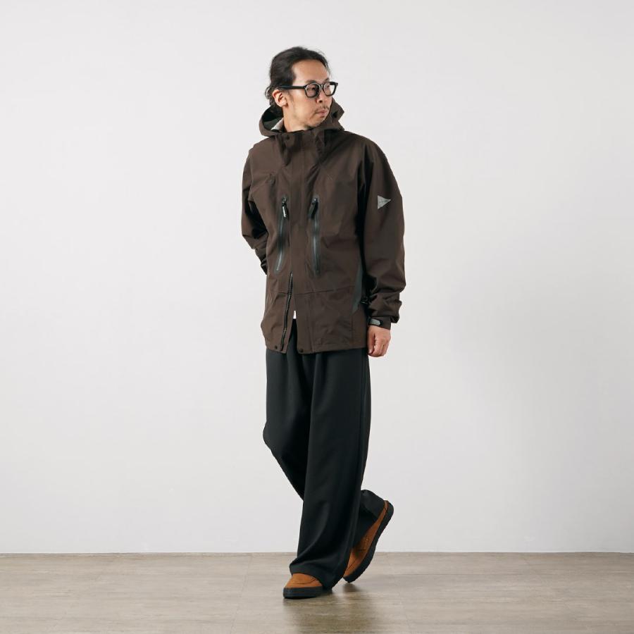 AND WANDER（アンドワンダー） 2.5レイヤー ハイカー レインジャケット / メンズ 防水 透湿 撥水 登山 アウトドア | and wander | 06