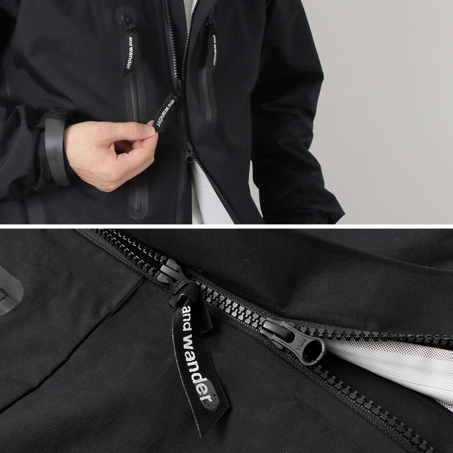 AND WANDER（アンドワンダー） 2.5レイヤー ハイカー レインジャケット / メンズ 防水 透湿 撥水 登山 アウトドア | and wander | 10