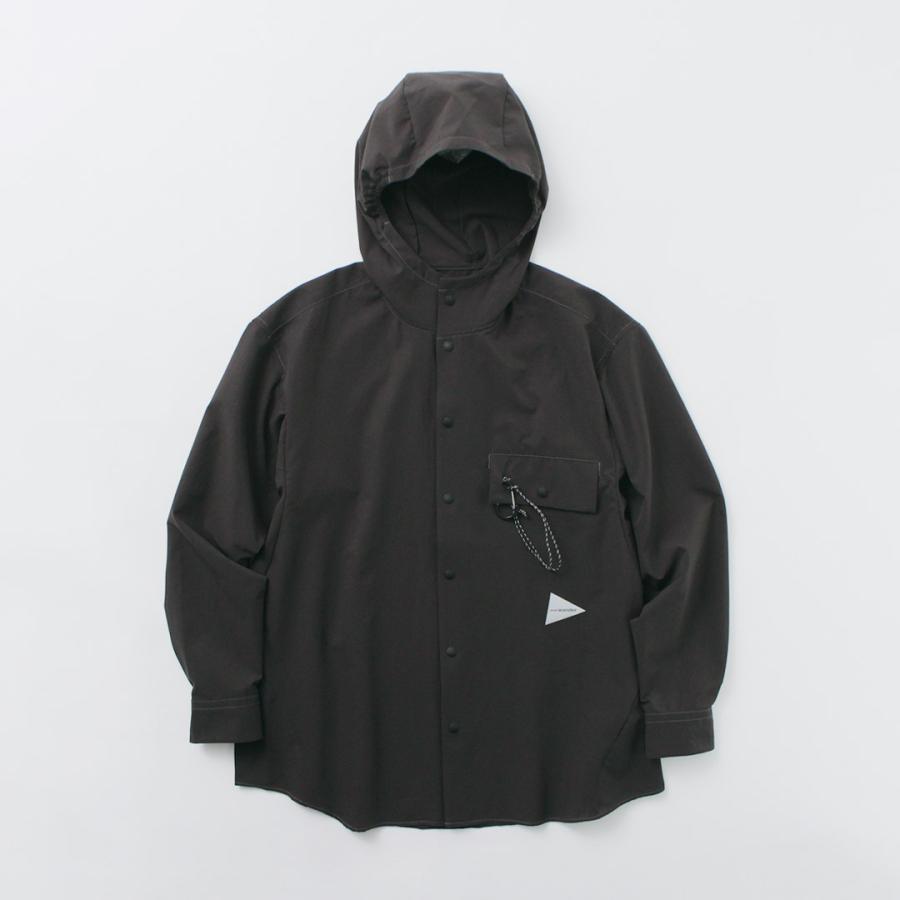 and wander（アンドワンダー） ドライ ブリザブル フーディー / メンズ