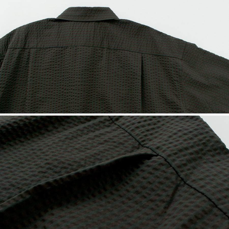 and wander（アンドワンダー） ドライソフト シアサッカー ショート