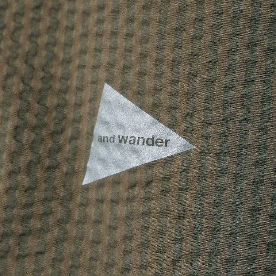 AND WANDER（アンドワンダー） ドライソフト シアサッカー ショートスリーブシャツ 2026年モデル 日本製 / メンズ 半袖 アウトドア | and wander | 12