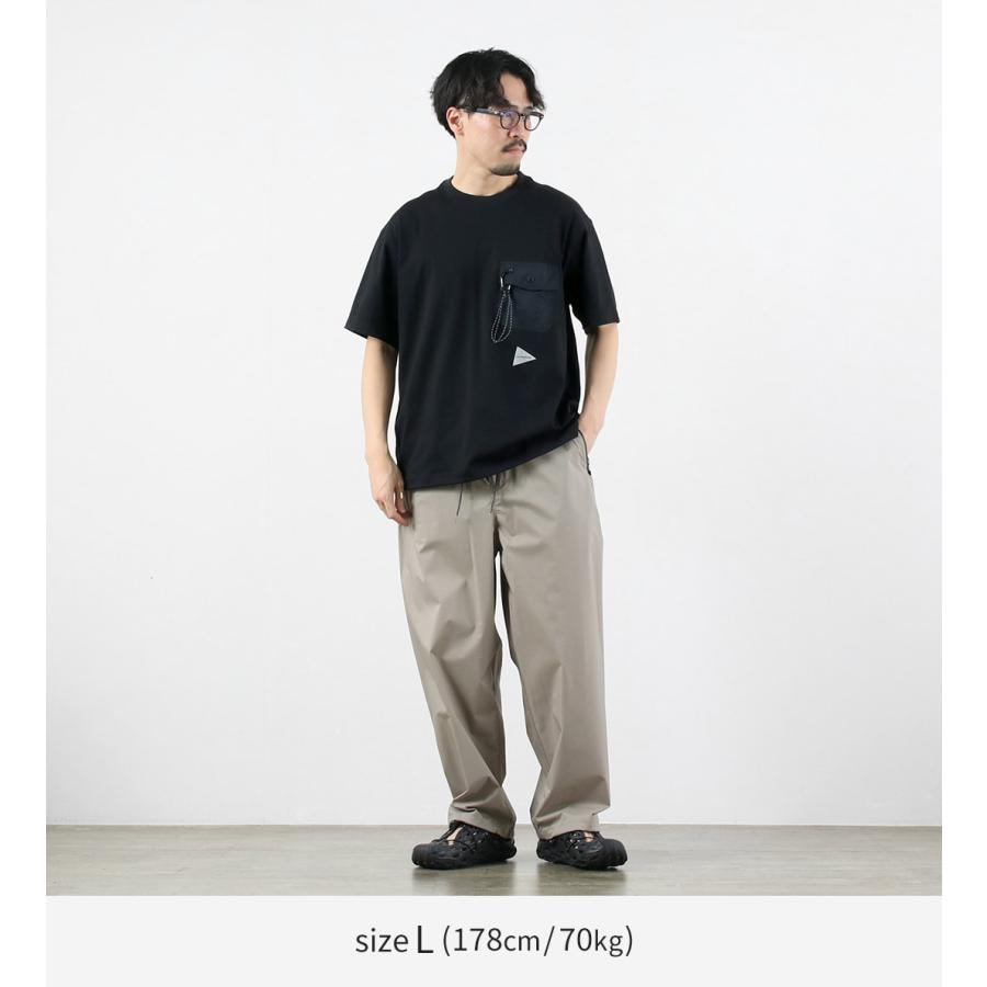 AND WANDER（アンドワンダー） ポケットTシャツ / メンズ 半袖　吸水速乾 | and wander | 06