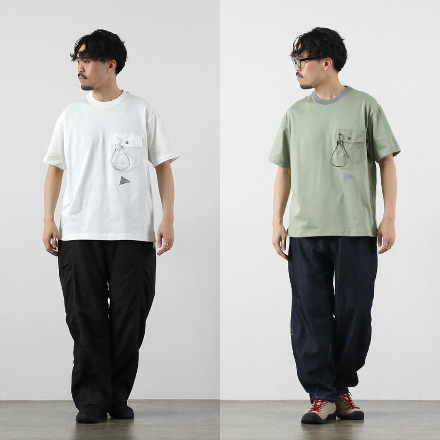 AND WANDER（アンドワンダー） ポケットTシャツ / メンズ 半袖　吸水速乾 | and wander | 07