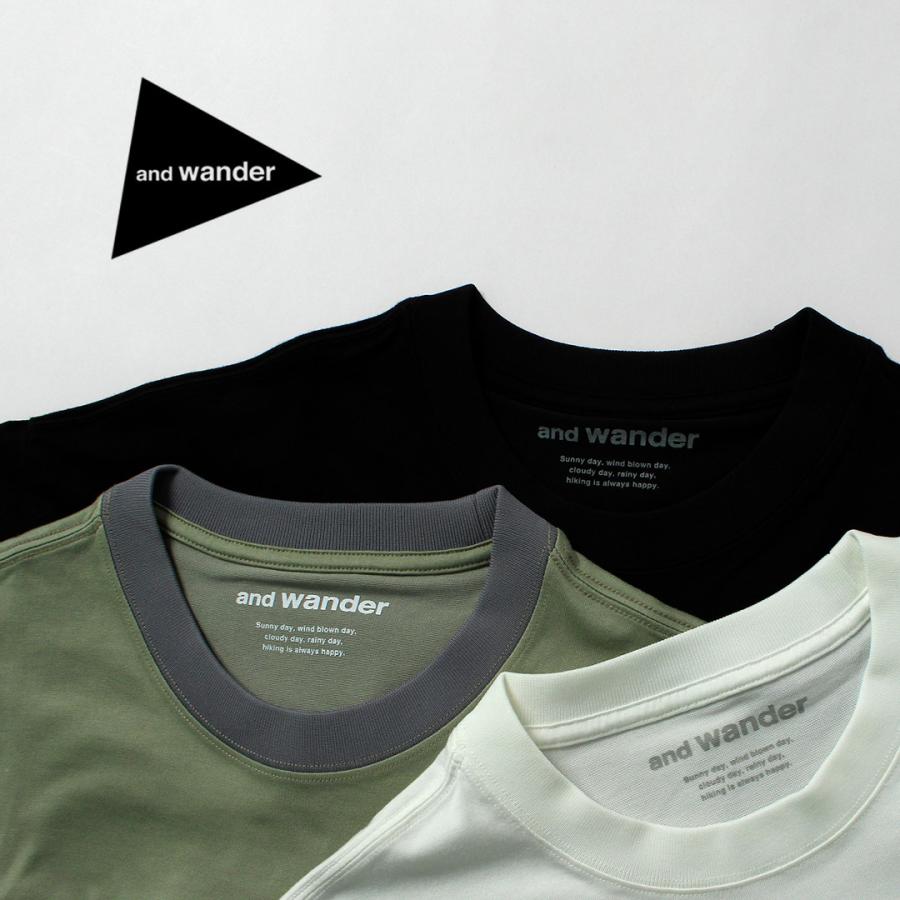 AND WANDER（アンドワンダー） ポケットTシャツ / メンズ 半袖　吸水速乾 | and wander | 08