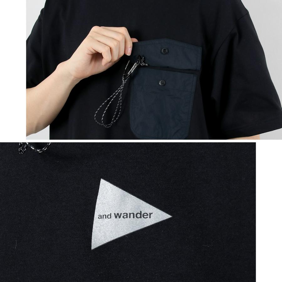AND WANDER（アンドワンダー） ポケットTシャツ / メンズ 半袖　吸水速乾 | and wander | 11