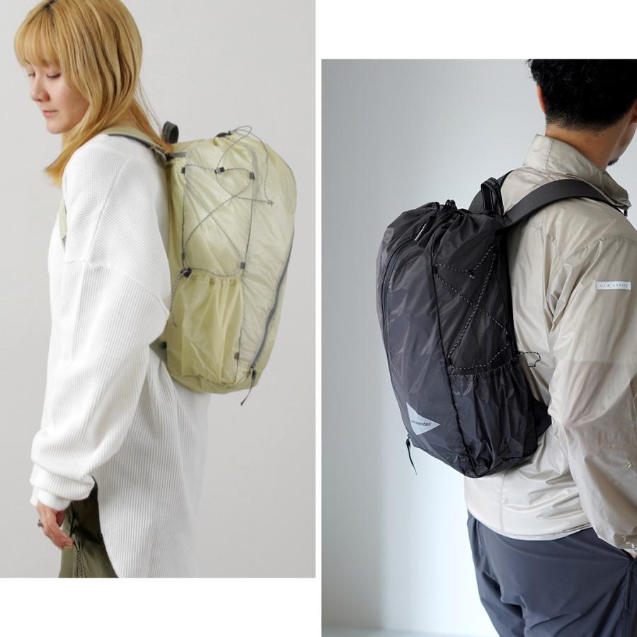 AND WANDER（アンドワンダー） シル デイパック / リュック メンズ レディース ユニセックス バックパック 軽量 旅行 鞄｜20％OFFクーポン対象 | and wander | 19