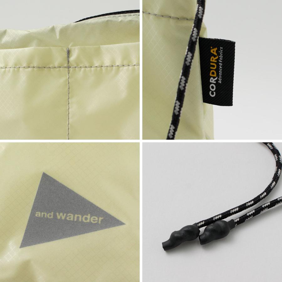 AND WANDER（アンドワンダー） シル サコッシュ / メンズ レディース ショルダーバッグ 軽量 A4 | and wander | 19