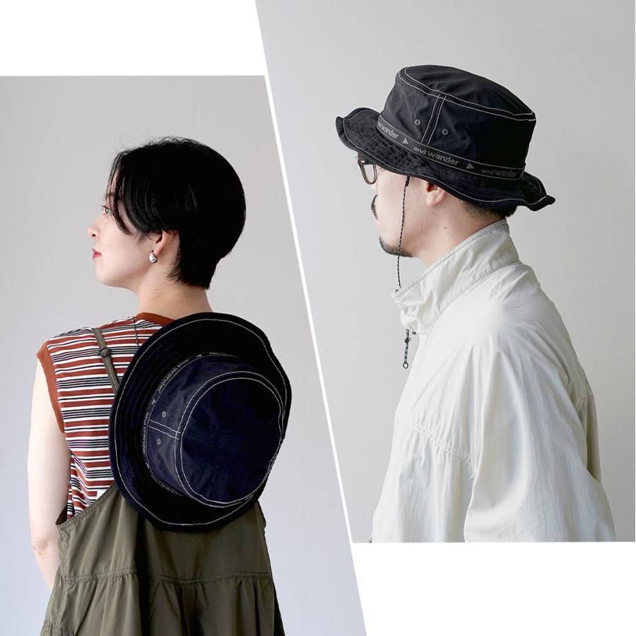 AND WANDER（アンドワンダー） ジャガードテープ ハット / メンズ レディース 帽子 アウトドア キャンプ 日除け | and wander | 11