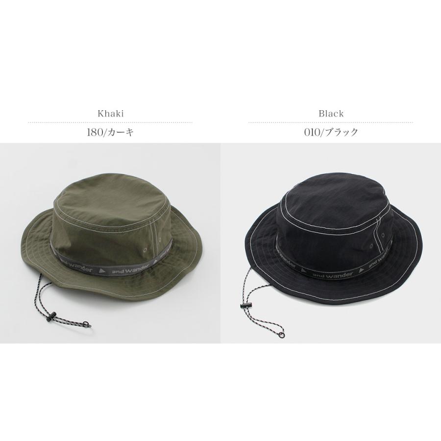 AND WANDER（アンドワンダー） ジャガードテープ ハット / 春夏 メンズ レディース 帽子 アウトドア キャンプ 日除け | and wander | 03