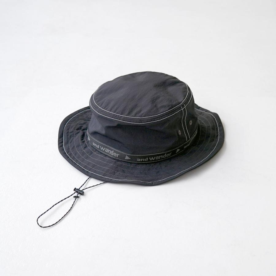 AND WANDER（アンドワンダー） ジャガードテープ ハット / メンズ レディース 帽子 アウトドア キャンプ 日除け | and wander | 02