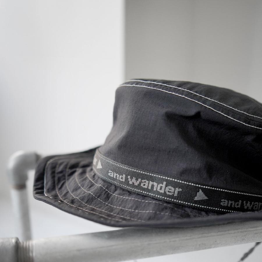 AND WANDER（アンドワンダー） ジャガードテープ ハット / メンズ レディース 帽子 アウトドア キャンプ 日除け | and wander | 04