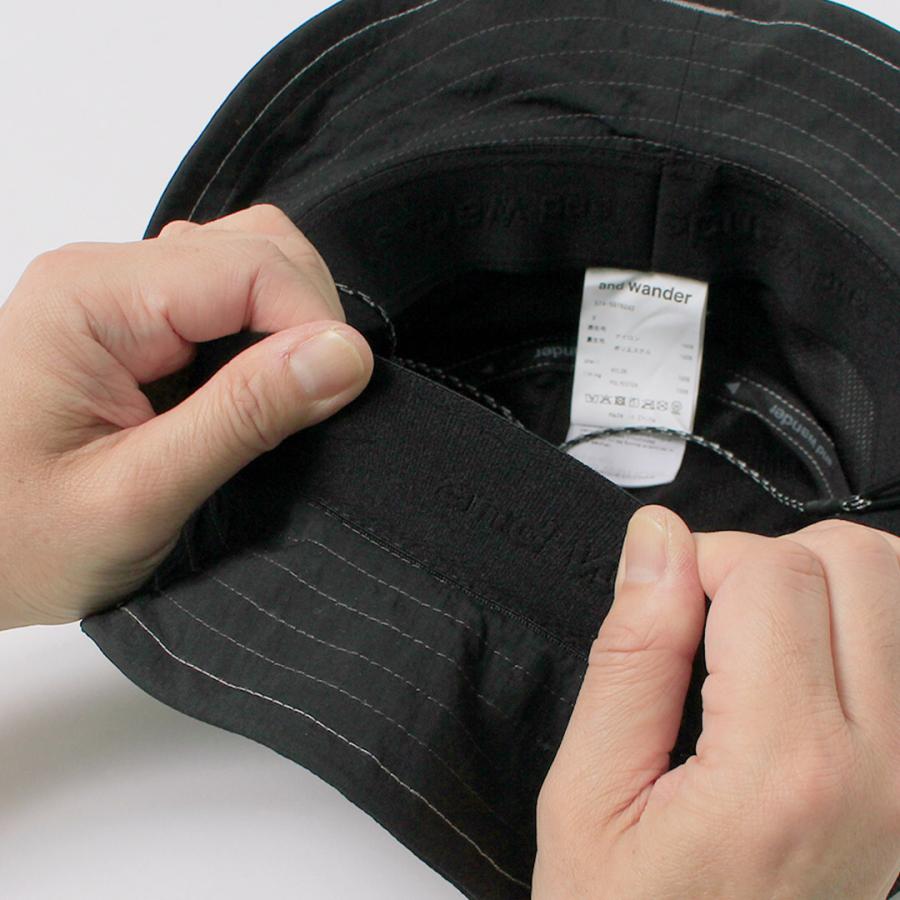 AND WANDER（アンドワンダー） ジャガードテープ ハット / メンズ レディース 帽子 アウトドア キャンプ 日除け | and wander | 09