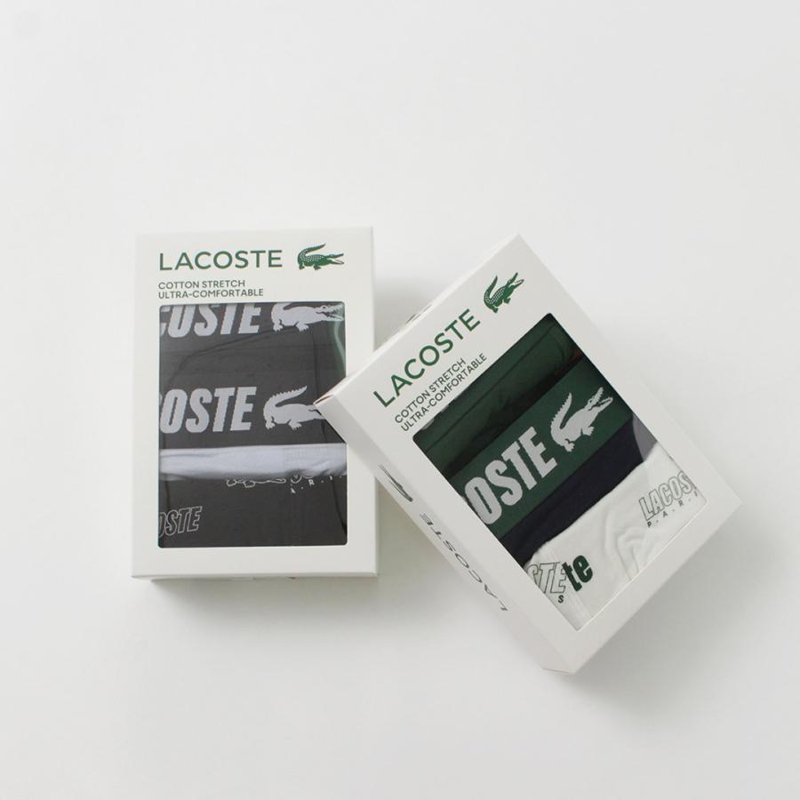LACOSTE（ラコステ） ロゴデザイン 3パック ボクサーパンツ / メンズ 3枚セット コットン ストレッチ｜rococo｜12