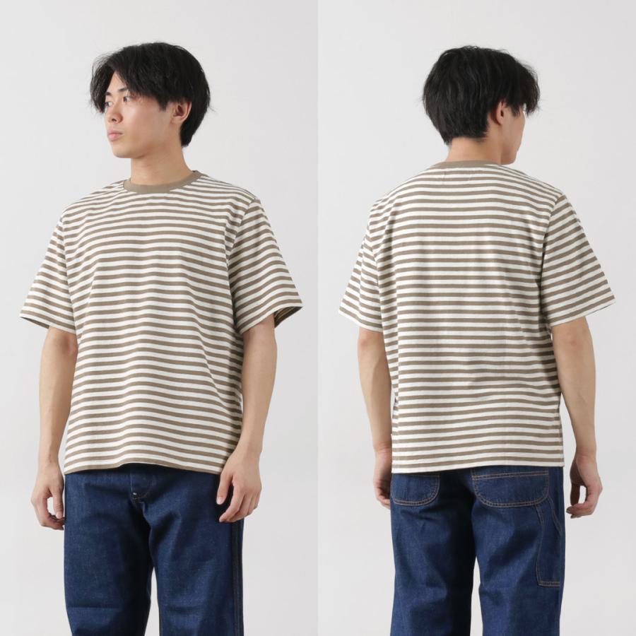 WAX LONDON（ワックスロンドン） ディーン ショートスリーブ ボーダーTシャツ ジョルトストライプ / メンズ トップス 半袖 柄 | WAX LONDON | 13
