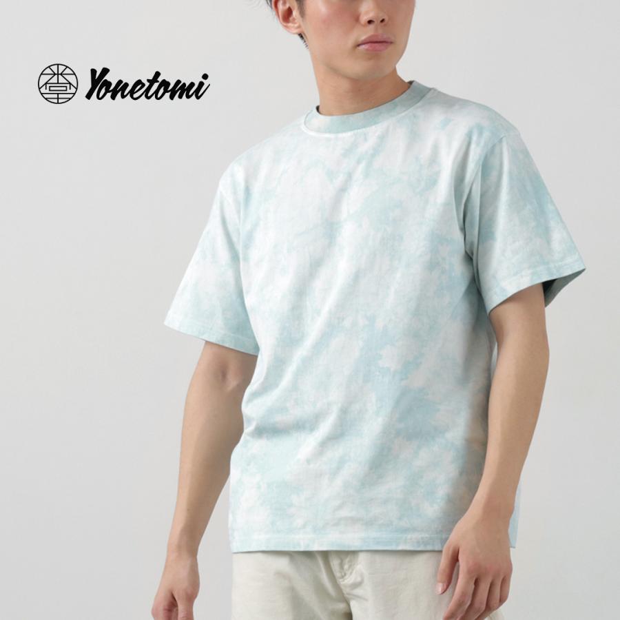 【藍染】【ヘンプコットン】メンズ 大きめ 半袖カットソー Tシャツ 【父の日】 麻と柿渋染め・草木染めのみつる工芸 / ヘンプコットンTシャツ