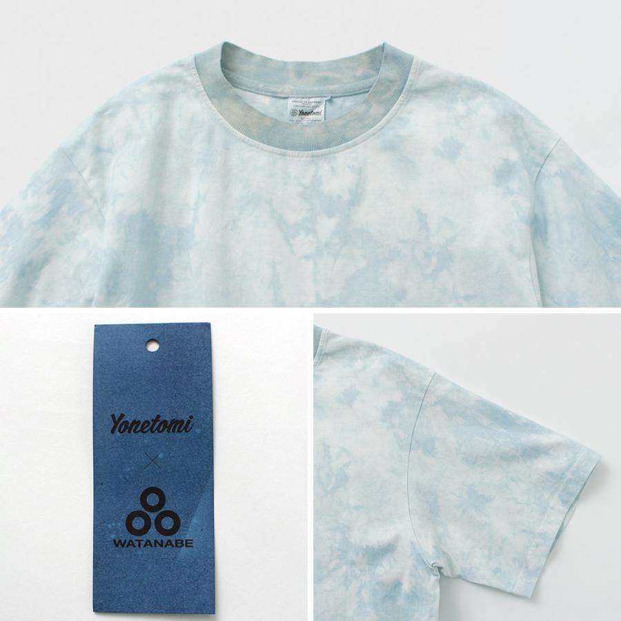 YONETOMI NEW BASIC（ヨネトミニューベーシック） Yonetomi×Watanabe's ガーメントダイ Tシャツ / メンズ 半袖 綿100％ 藍染め | Yonetomi NEW BASIC | 11