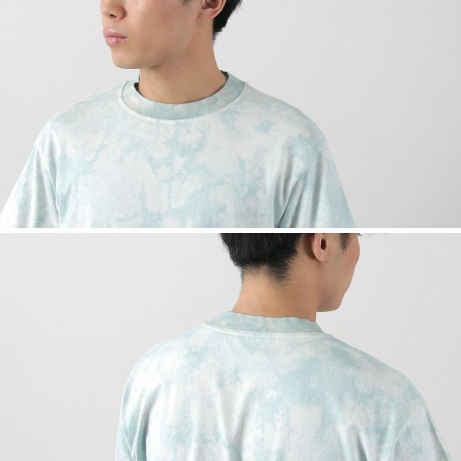 YONETOMI NEW BASIC（ヨネトミニューベーシック） Yonetomi×Watanabe's ガーメントダイ Tシャツ / メンズ 半袖 綿100％ 藍染め | Yonetomi NEW BASIC | 08