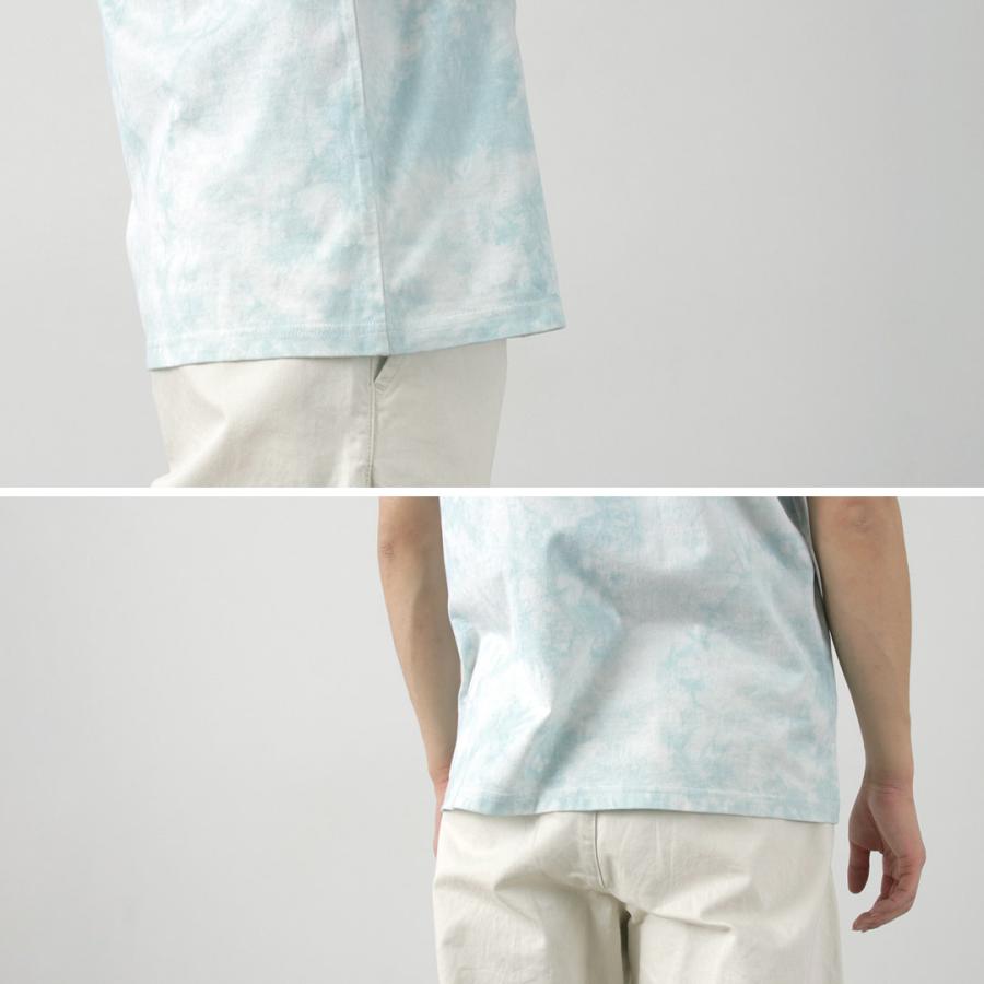 YONETOMI NEW BASIC（ヨネトミニューベーシック） Yonetomi×Watanabe's ガーメントダイ Tシャツ / メンズ 半袖 綿100％ 藍染め | Yonetomi NEW BASIC | 09