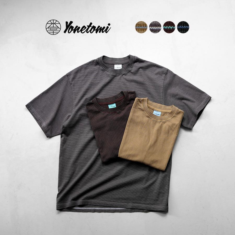 YONETOMI NEW BASIC（ヨネトミニューベーシック） ガーメントダイ ボーダーTシャツ / メンズ レディース ユニセックス トップス | Yonetomi NEW BASIC